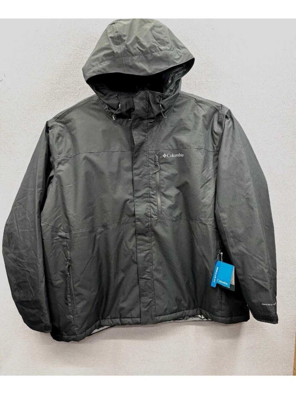 Columbia Jacket Men’s 4XL Tipton Peak III Insulated Omni-Tech Black Reflective
